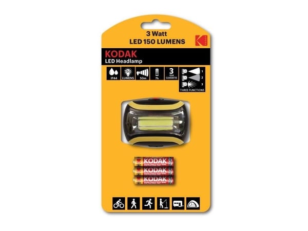 ![CDATA[Hode LED-lommelykt KODAK, 3 W, 150 lm, IP44]]