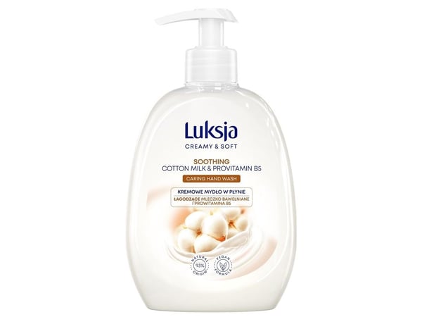 Luxja Creamy & Soft skånsom flytende såpe Cotton Milk & Provitamin B5 500 ml