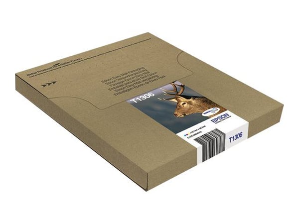 Epson T1306 Multipack Easy Mail Packaging - 3-pack - 30.3 ml - gul, cyan, magenta - original - boks - blekkpatron - for Stylus SX535; Stylus Office...