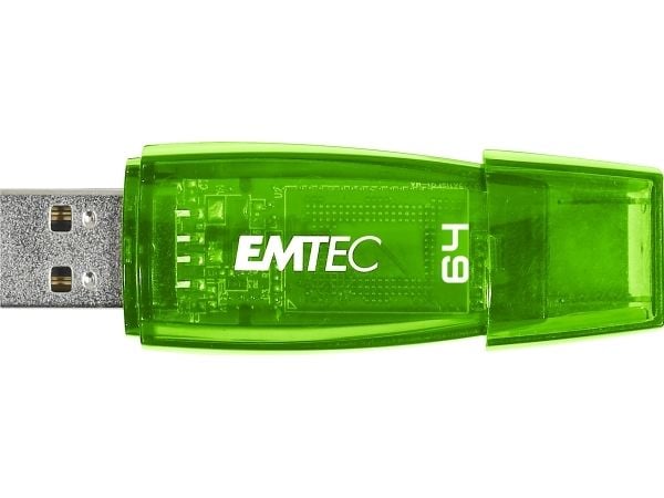 EMTEC Color Mix C410 - USB-flashstasjon - 64 GB - USB 2.0 - grønn