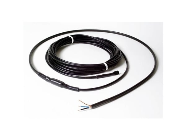 Deviflex-lämmityskaapeli 10 m 30 W/m, jossa on betoniin upotettava suojus Jään ja lumen sulattamiseen kouruissa, ajoteillä jne