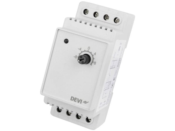 DEVI elektronisk termostat 140F1070 devireg 330 16A 230VAC 1-polig 2TE 140F1070