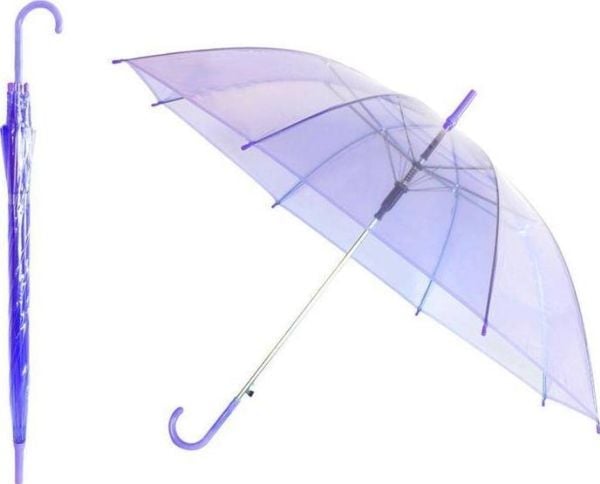 Aptel PARASOL SKLADANY hopfällbar parasoll BQ13C vit-genomskinlig