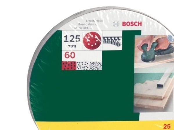 Bosch SLIBEBLAD EXCENTER 125MM K60 25 kpl PL