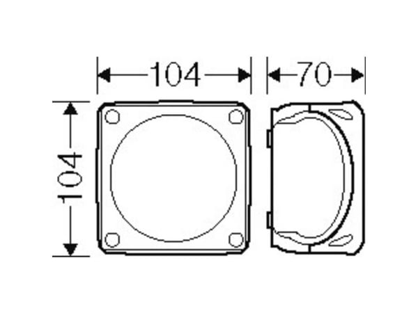 HÖLJE M. KL 104X104X70 IP66