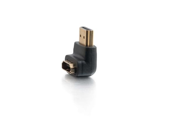 C2G 90° Down Adapter - HDMI-adapter - HDMI hane till HDMI hona - svart - 90° kontakt