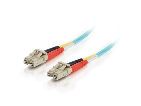 C2G LC-LC 10Gb 50/125 OM3 Duplex Multimode PVC Fiber Optic Cable (LSZH) - Nettverkskabel - LC multimodus (hann) til LC multimodus (hann) - 1 m - 1 ...