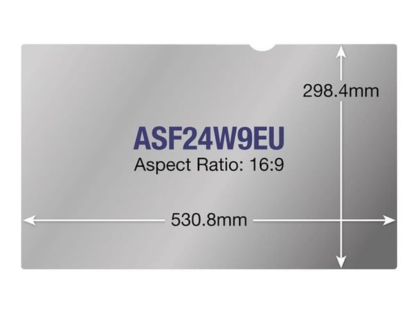 Targus ASF24W9EU, 61 cm (24"), 16:9, Kehyksetön näytön yksityisyyssuodatin, Matta, Häikäisynesto, 110 g