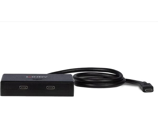 Lindy 43329, USB 3.2 Gen 1 (3.1 Gen 1) Type-C, USB 3.2 Gen 1 (3.1 Gen 1) Type-C, 5000 Mbit/s, Sort, 0,6 m, 85 mm