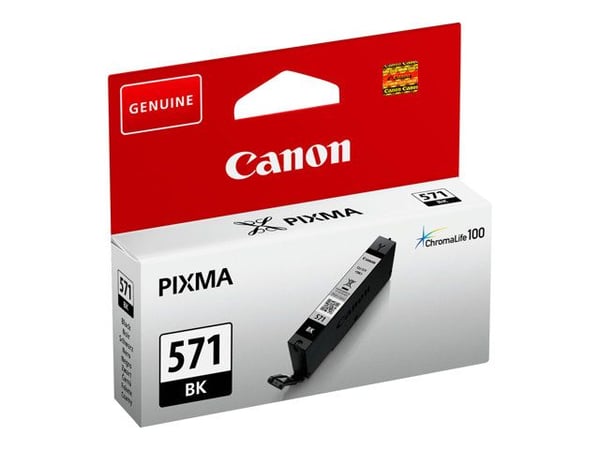Canon CLI-571BK - 7 ml - svart - original - blekkbeholder - for PIXMA TS5051, TS5053, TS5055, TS6050, TS6051, TS6052, TS8051, TS8052, TS9050, TS9055