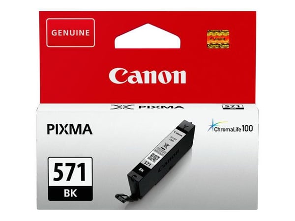 Canon CLI-571BK - 7 ml - svart - original - blekkbeholder - for PIXMA TS5051, TS5053, TS5055, TS6050, TS6051, TS6052, TS8051, TS8052, TS9050, TS9055