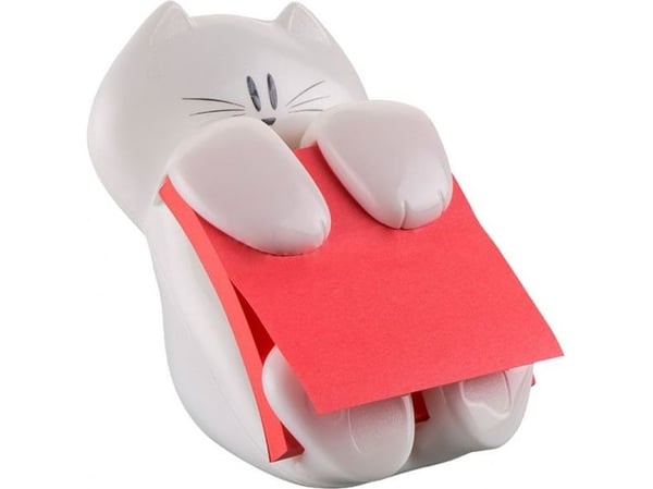 Post-It Pop-up Notes Dispenser for 3 in x 3 in Notes, Cat Dispenser, 7,62 cm