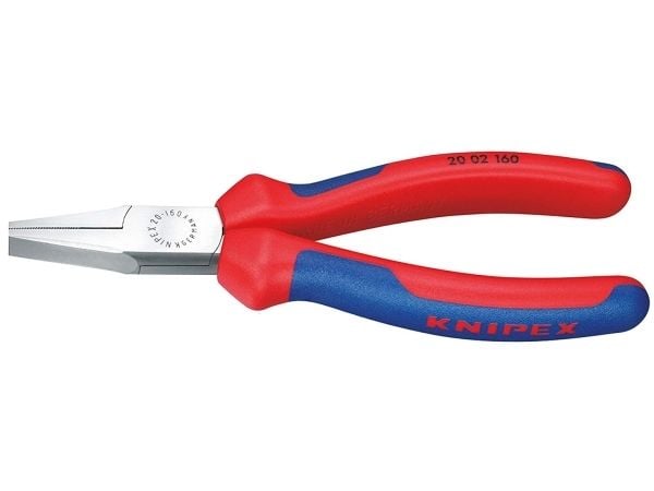 Knipex 20 02 160, Nesetang, Kromvanadiumstål, Plast, Blå, Rød, 160 mm, 172 g