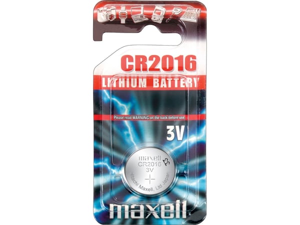 Maxell CR 2016 - Batteri 5 x CR2016 - Li - 90 mAh
