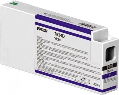 Epson T824D - 350 ml - violetti - alkuperäinen - blækpatron - SureColor SC-P6000, SC-P7000, SC-P7000, SC-P7000V, SC-P8000, SC-P9000, SC-P9000V - vä...