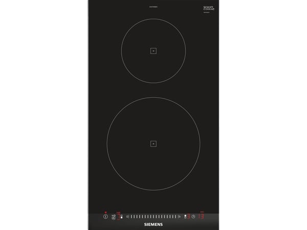 Siemens iQ100 EH375FBB1E - Induksjonskomfyrtopp - 2 plater - Nisje - bredde: 27 cm - dybde: 49 cm - med sidepynt av rustfritt stål, - med fasettert...