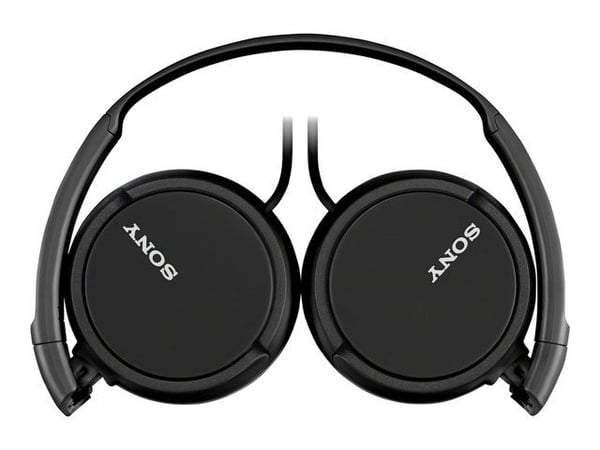 Sony MDR-ZX110AP - Hörlurar med mikrofon - fullstorlek - kabelansluten - 3,5 mm kontakt - svart