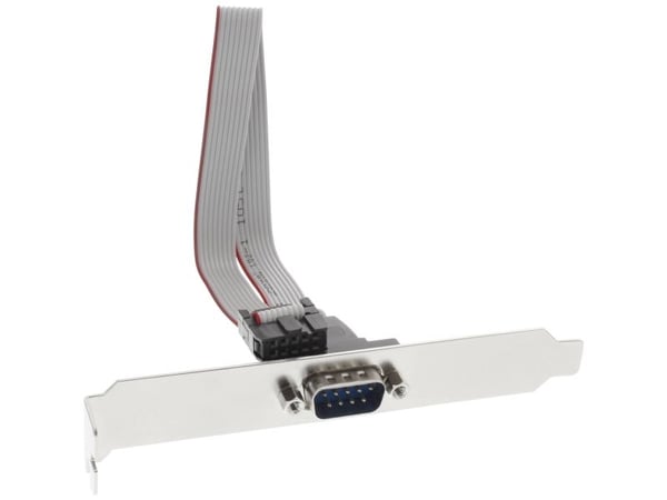 InLine® Serial bracket 9-nastainen uros 10-nastaiseen naarasliittimeen, 1:1, 0.25m