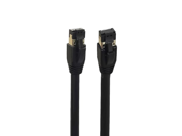 Microconnect MC-SFTP803S, 3 m, Cat8.1, S/FTP (S-STP), RJ-45, RJ-45, Musta