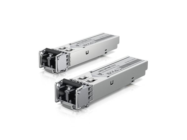 Ubiquiti UACC-OM-MM-1G-D - SFP (mini-GBIC) transceivermodul - 1GbE - LC-enkeltmodus - opp til 550 m - 850 nm (en pakke 20)