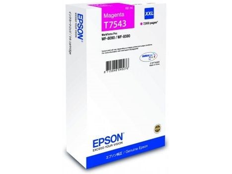 Epson T7543 - 69 ml - XXL-størrelse - magenta - original - blekkpatron - for WorkForce Pro WF-8090, WF-8090 D3TWC, WF-8090DW, WF-8590, WF-8590 D3TW...