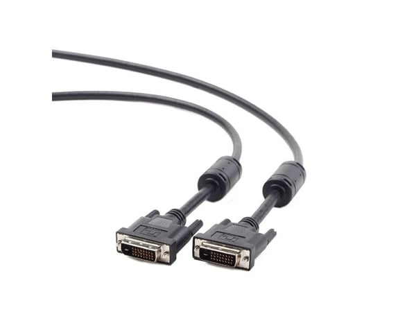 Gembird - DVI-kabel - dobbeltlenke - DVI-D (hann) til DVI-D (hann) - 3.05 m - formstøpt - svart