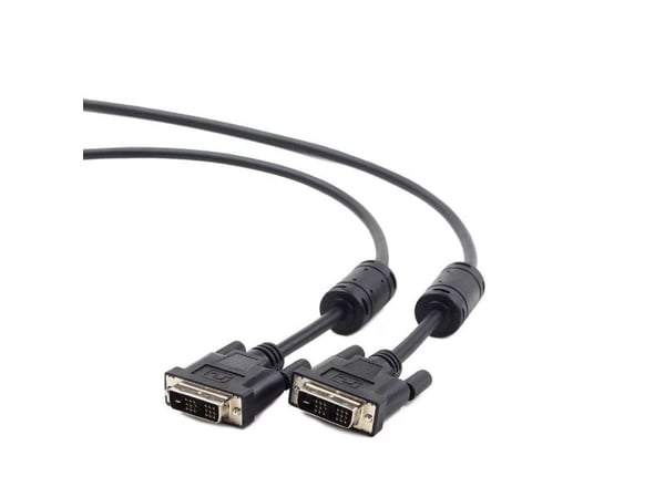 Cablexpert - DVI-kabel - enkeltlenke - DVI-D (hann) til DVI-D (hann) - 1.8 m - formstøpt, tommelskruer - svart