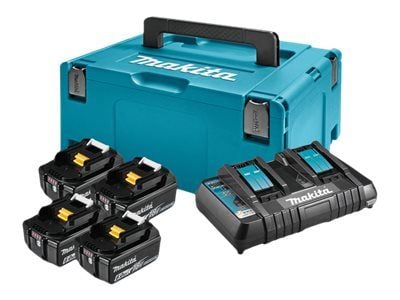 Makita LXT - Batterilader + batteri 4 x - Li-Ion - 6 Ah - 108 Wh