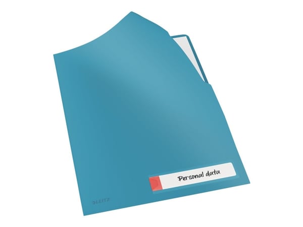 Leitz Cosy Privacy - L-formet mappe - for A4 (210 x 297 mm) - kapasitet: 40 ark - rolig blått