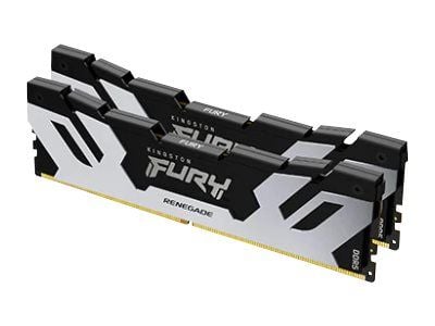 Kingston FURY Renegade Silver - DDR5 - sats - 32 GB: 2 x 16 GB - DIMM 288-pin - 6400 MT/s / PC5-51200 - CL32 - 1.4 V - ej buffrad - on-die ECC