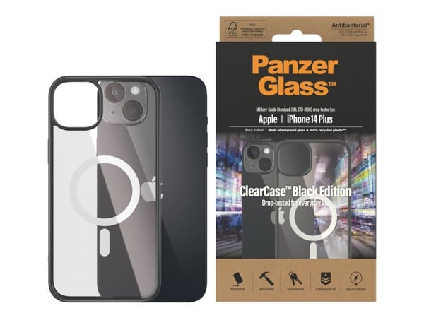 PanzerGlass ClearCase MagSafe, Suojus, Apple, Apple - iPhone 14 Plus, 17 cm (6.7"), Läpinäkyvä