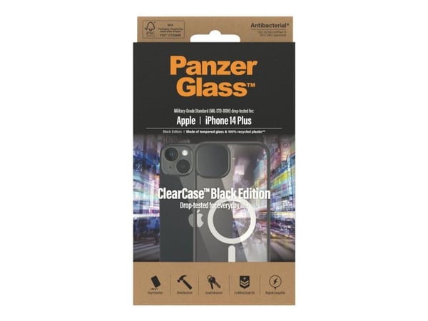 PanzerGlass ClearCase MagSafe, Suojus, Apple, Apple - iPhone 14 Plus, 17 cm (6.7"), Läpinäkyvä