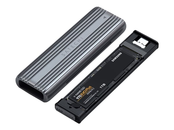 Satechi ST-UCNSEM, SSD-kotelo, M.2, M.2, PCI Express, SATA, Serial ATA II, Serial ATA III, USB-liitettävyys, Harmaa