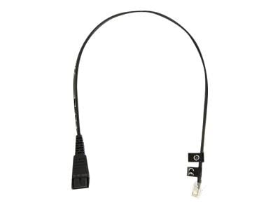 Jabra - Pään kuulokekaapeli - RJ-10 (uros) - Quick Disconnect (uros) - 0,5 m Jabra - Pään kuulokekaapeli - RJ-10 (uros) - Quick Disconnect (uros) - 0,5 m