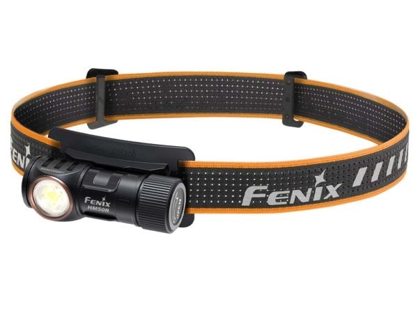 Fenix HM50R V2.0, Hodebåndslommelykt, Sort, Aluminium, IP68, LED, 50000 timer