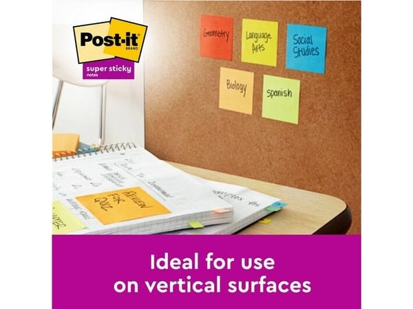 Post-It 7100258793, Rektangel, Blå, Grön, Orange, Rosa, Gul, Papper, 127 mm, 76 mm, 90 ark