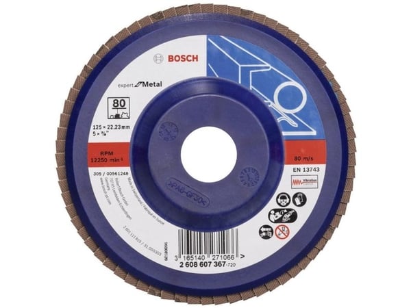Bosch slipeskive X551 P80 125 mm plast (2608607367)