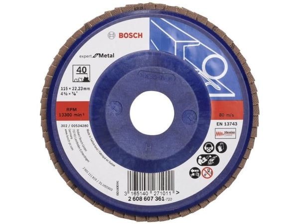 Bosch FLAP D. PROFI F/METAL 115x40 PROSTA