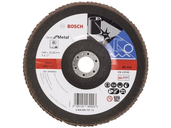 Bosch LAMELSLIBESKIVE B:MT 180X22MM K40 SKRÅ