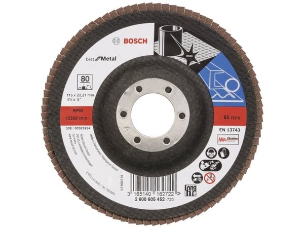 Bosch Best for Metal lamellskive buet gr. 80 115mm 2608605452