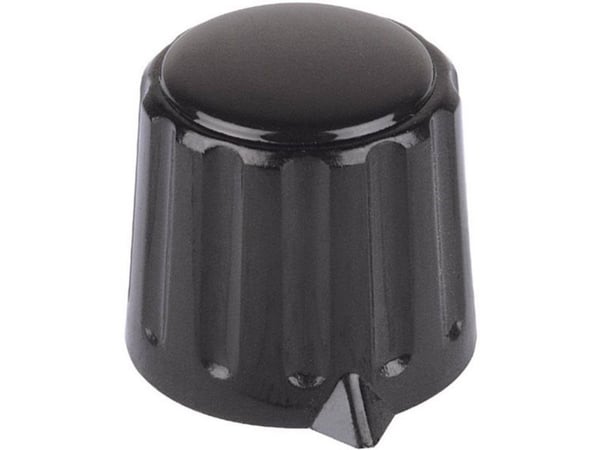 Mentor 4309.6131 Nuppi osoittimella Musta (Ø x K) 15 mm x 16 mm 1 kpl 1 kpl