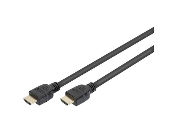 DIGITUS - Ultra High Speed - HDMI-kabel med Ethernet - HDMI hann til HDMI hann - 1 m - trippel beskyttelse - svart - 8 K 60 Hz (7680 x 4320) støtte
