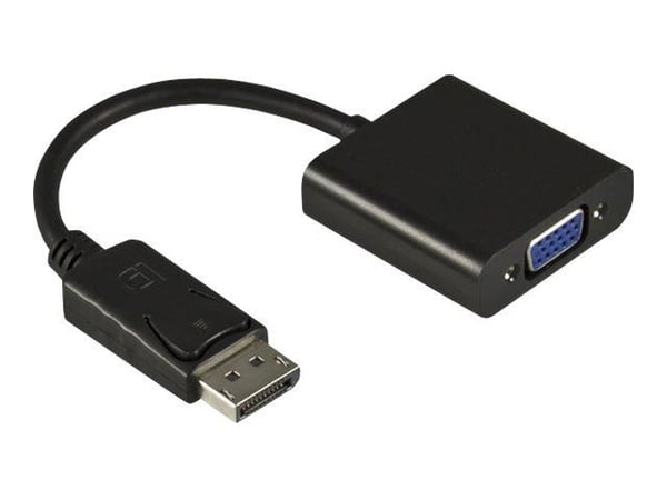 DELTACO DP-VGA7 - Videotransformator - DisplayPort - VGA - sort