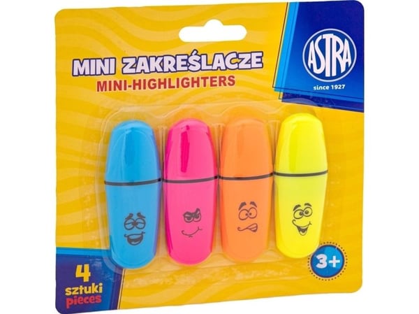 Astra viskelær mini 4 stk blister