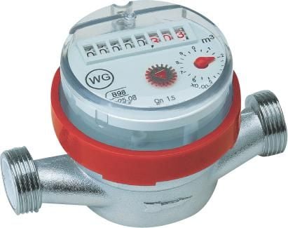 NORDIC AQUA SOLUTIONS ETWD Vandmåler varm til 90gr 1,5m3 80mm 3/4"nippel. PN16