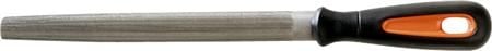Bahco ERGO 1-210-08-2-2, Fil, Halvrund fil, 2. kutt, Plast, Sort, Oransje, Ergonomisk, Grep som ikke glir