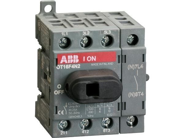 ABB OT40F4N2, Frånskiljare, Grå, 4P, IP20, 48 mm, 56 mm