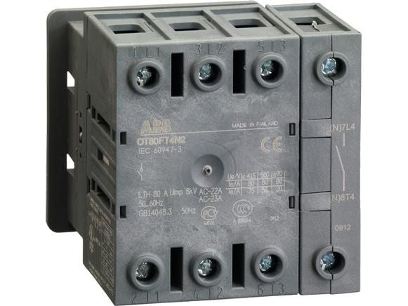 ABB Etuasennettu kuorman katkaisukytkin 80A 4-napainenAC23