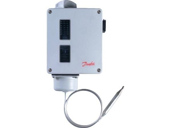 Danfoss RT107 - Termostat, 70-150 gr, Auto, SPDT, Fjernføler, 2000 mm, IP66