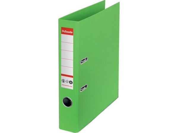 Esselte - Spakbågesfil - ryggbredd: 50 mm - för A4 (210 x 297 mm) - kapacitet: 350 ark - grön